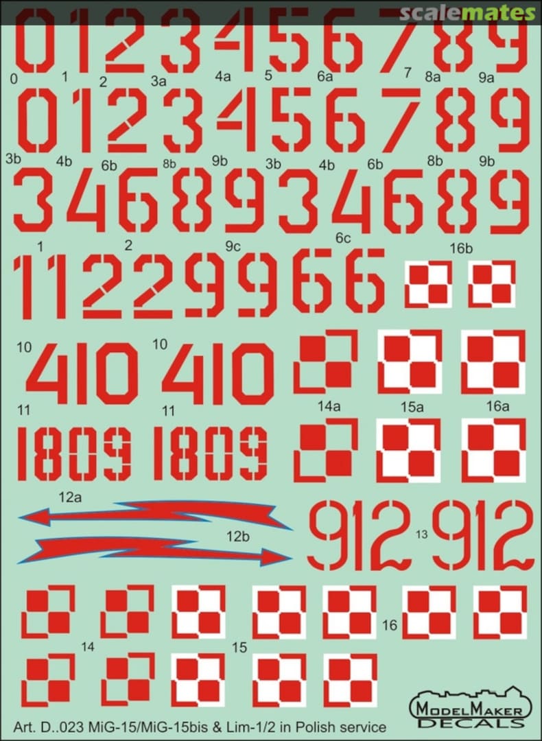 Boxart MiG-15/15bis & Lim-1/2 in Polish service D144023 ModelMaker Boxart MiG-15/15bis & Lim-1/2 in Polish service D144023 ModelMaker