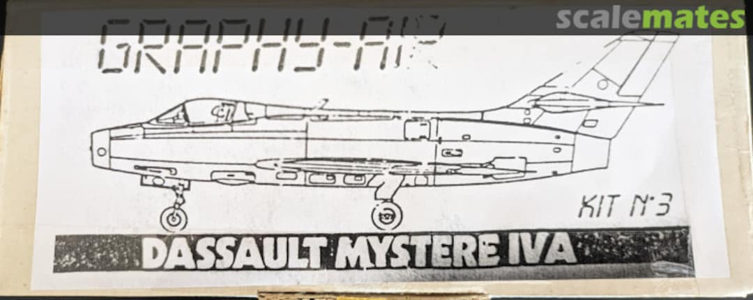 Boxart Dassault Mystère IV A Kit N°3 Graphy-Air Boxart Dassault Mystère IV A Kit N°3 Graphy-Air