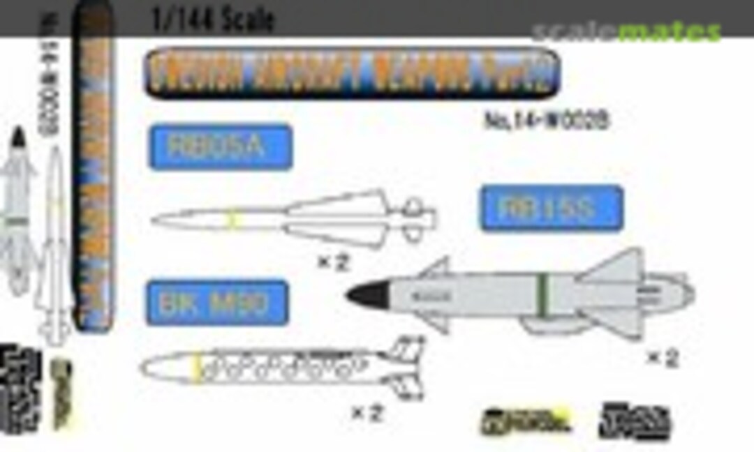 1:144 Swedish Aircraft Weapons Part 2 (Triple Nuts 14-W002B) 14-W002B