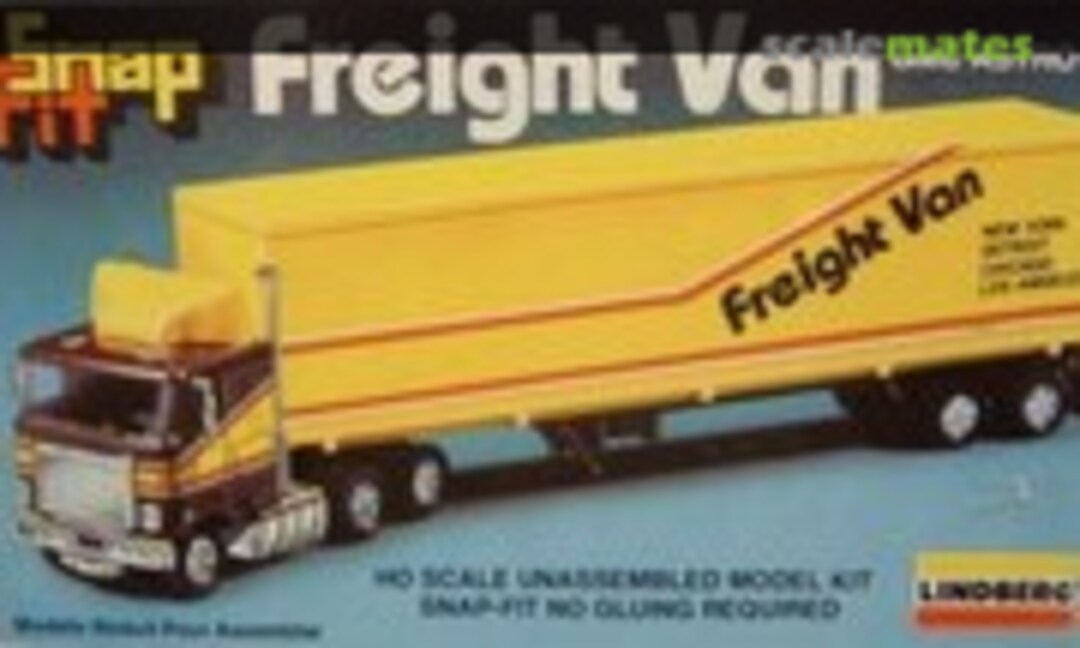 1:87 GMC Astro With Box Trailer (Lindberg 1045)