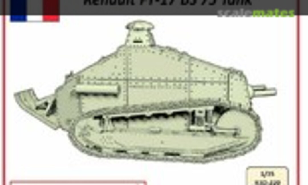 Renault FT BS 75 Tank (Vargas Scale Models R3D-35-025)