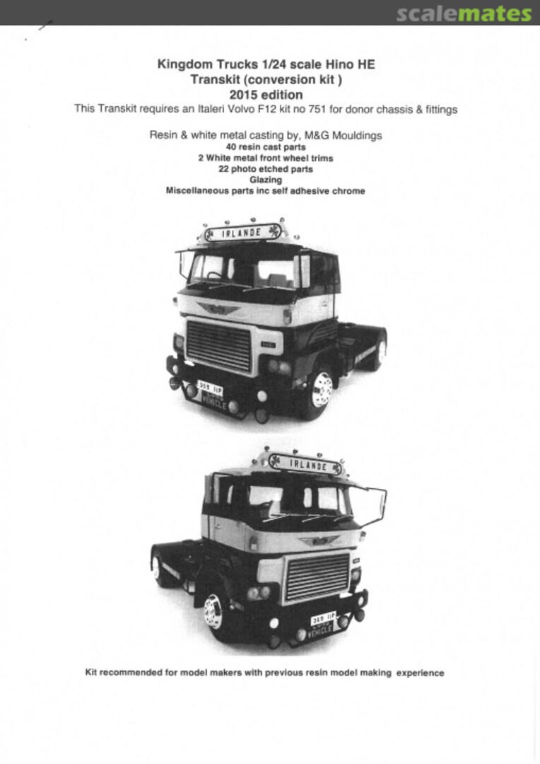 Boxart Hino HE Conversion kit Kingdom Trucks Boxart Hino HE Conversion kit Kingdom Trucks