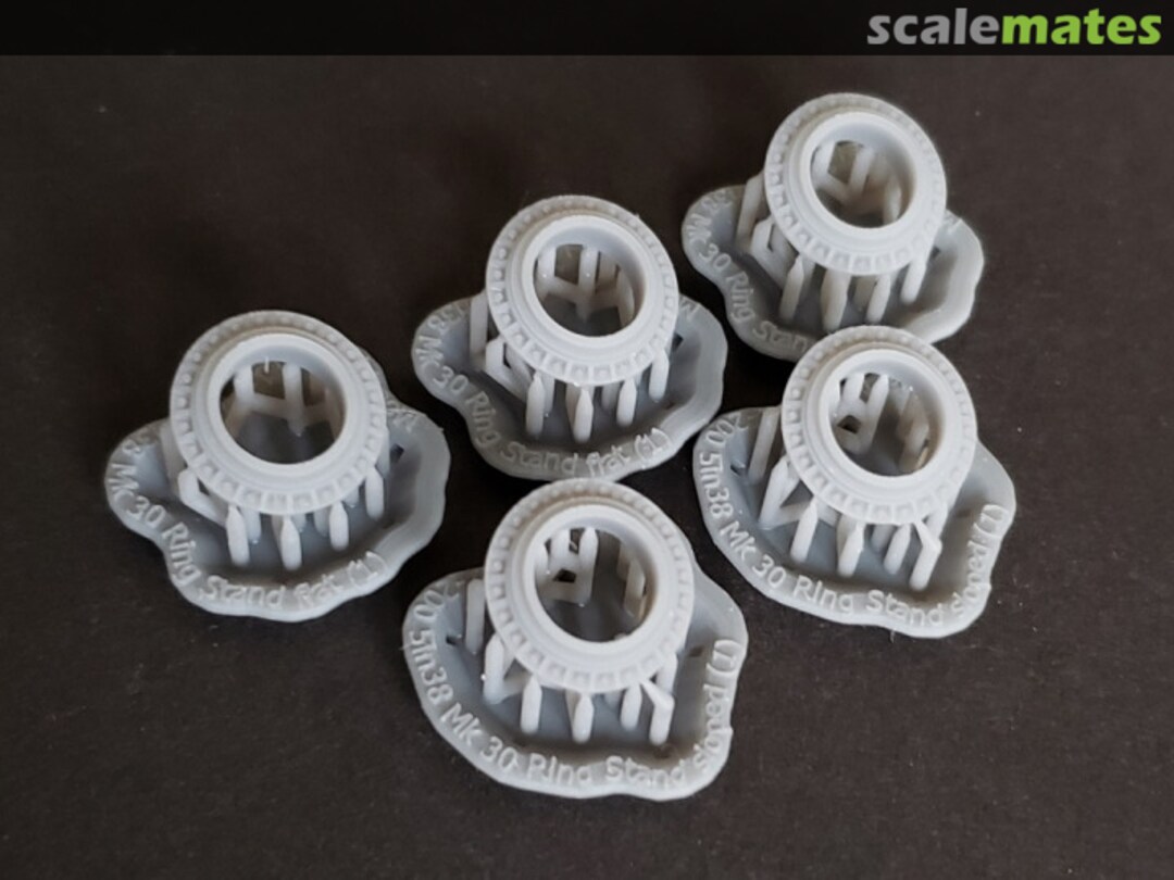 Boxart Ring Stands for 5"/38 cal. Single-gun Mounts (set of 5) 200-5in38 Ring Stand Model Monkey Boxart Ring Stands for 5"/38 cal. Single-gun Mounts (set of 5) 200-5in38 Ring Stand Model Monkey