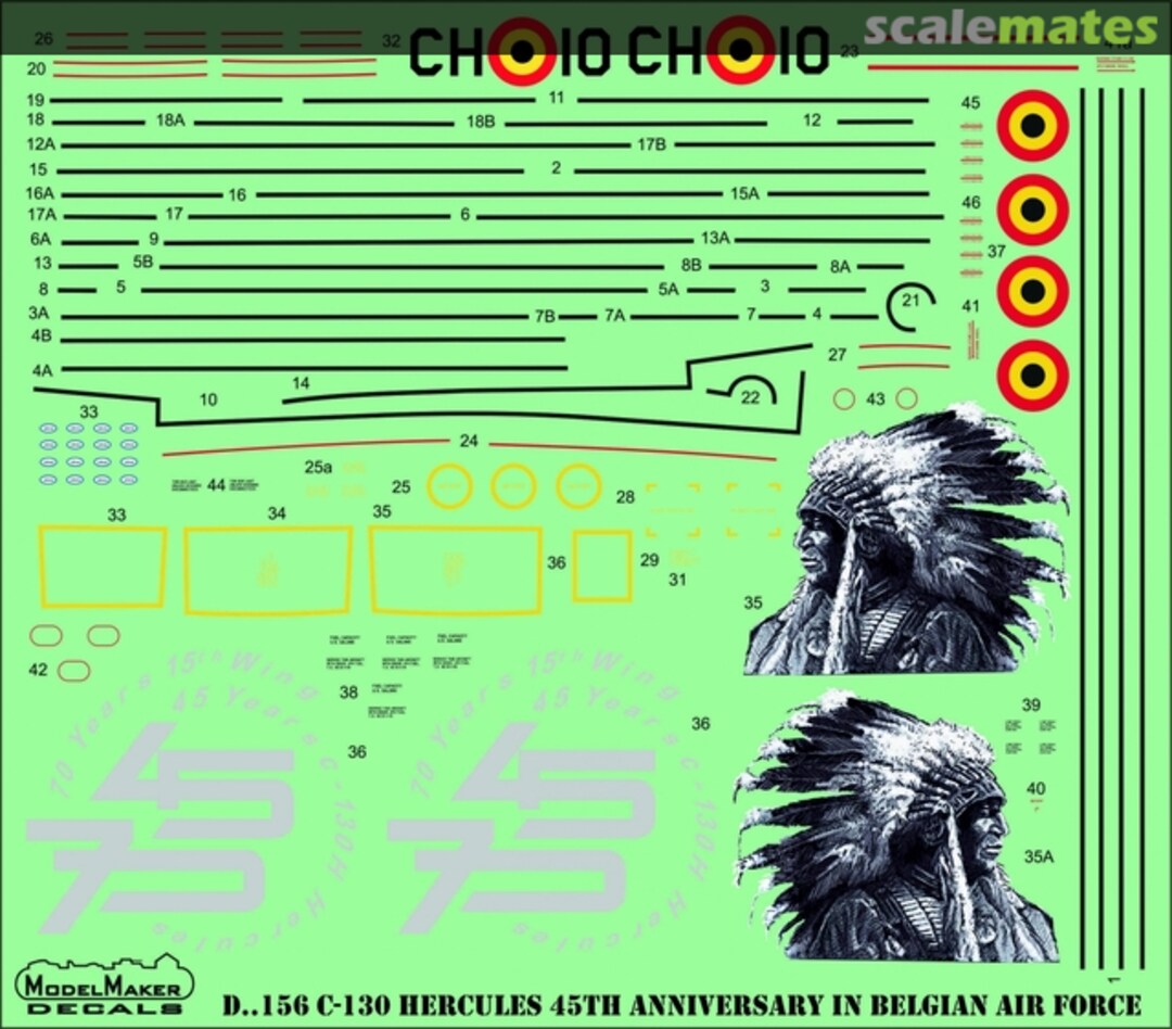 Boxart C-130 Hercules 45th Anniversary in Belgian Air Force D144156 ModelMaker Boxart C-130 Hercules 45th Anniversary in Belgian Air Force D144156 ModelMaker