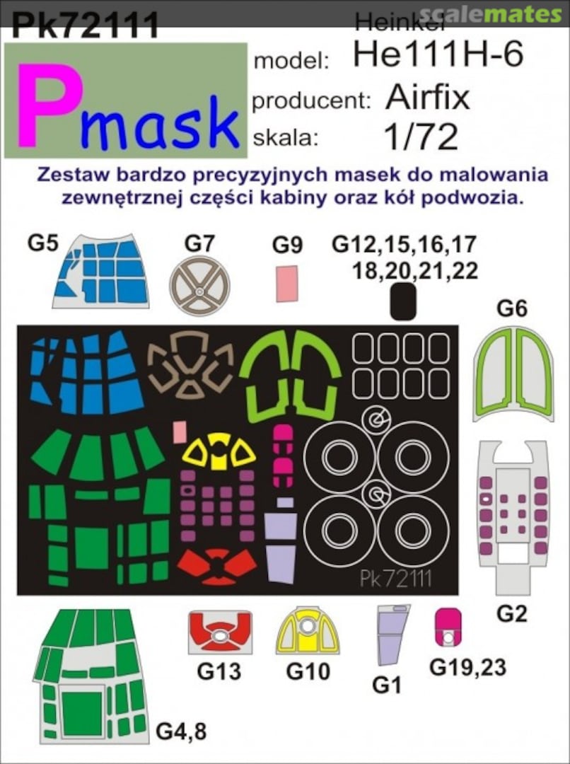 Boxart Heinkel He111H-6 PK72111 Pmask Boxart Heinkel He111H-6 PK72111 Pmask