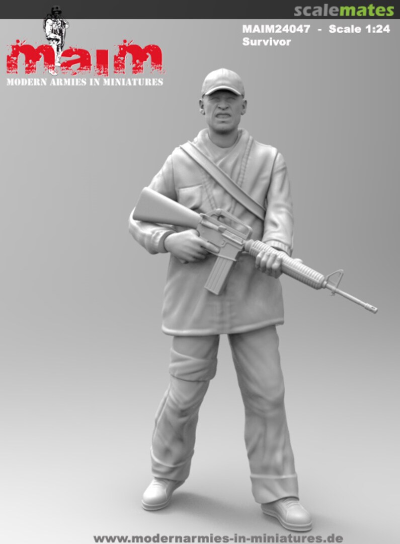 Boxart Survivor with modified Machine Gun MAIM24047 MAiM Boxart Survivor with modified Machine Gun MAIM24047 MAiM