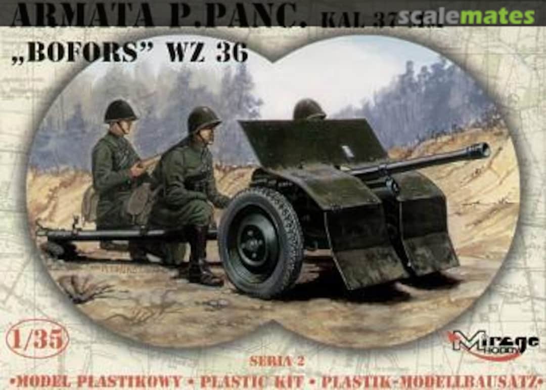 Boxart 37mm Bofors wz. 36 AT-gun 35212 Mirage Hobby Boxart 37mm Bofors wz. 36 AT-gun 35212 Mirage Hobby