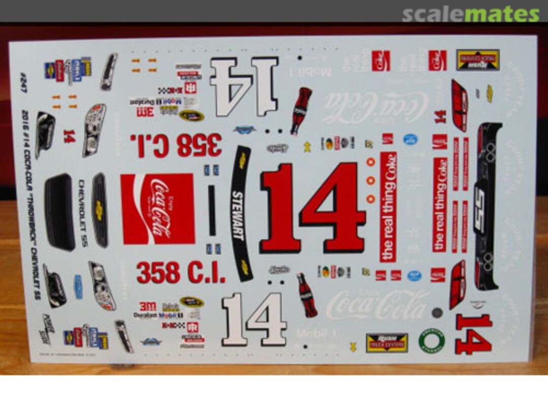 Boxart #14 Carolina Ford "Ned Jarrett 1965 Throwback" PS-300 Powerslide Decals Boxart #14 Carolina Ford "Ned Jarrett 1965 Throwback" PS-300 Powerslide Decals