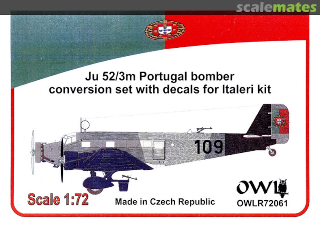 Boxart Junkers Ju-52/3m Portugal bomber conversion set OWLR72061 OWL Boxart Junkers Ju-52/3m Portugal bomber conversion set OWLR72061 OWL