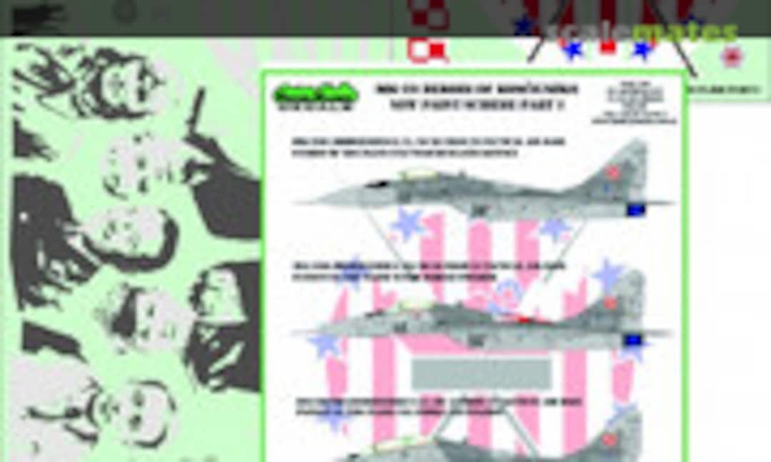 1:32 MiG-29 Heroes of Kościuszko new paint scheme part I (ModelMaker D32087) D32087