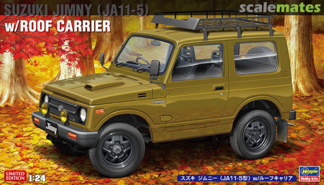 Boxart Suzuki Jimny (JA11-5) w/Roof Carrier 20606 Hasegawa Boxart Suzuki Jimny (JA11-5) w/Roof Carrier 20606 Hasegawa