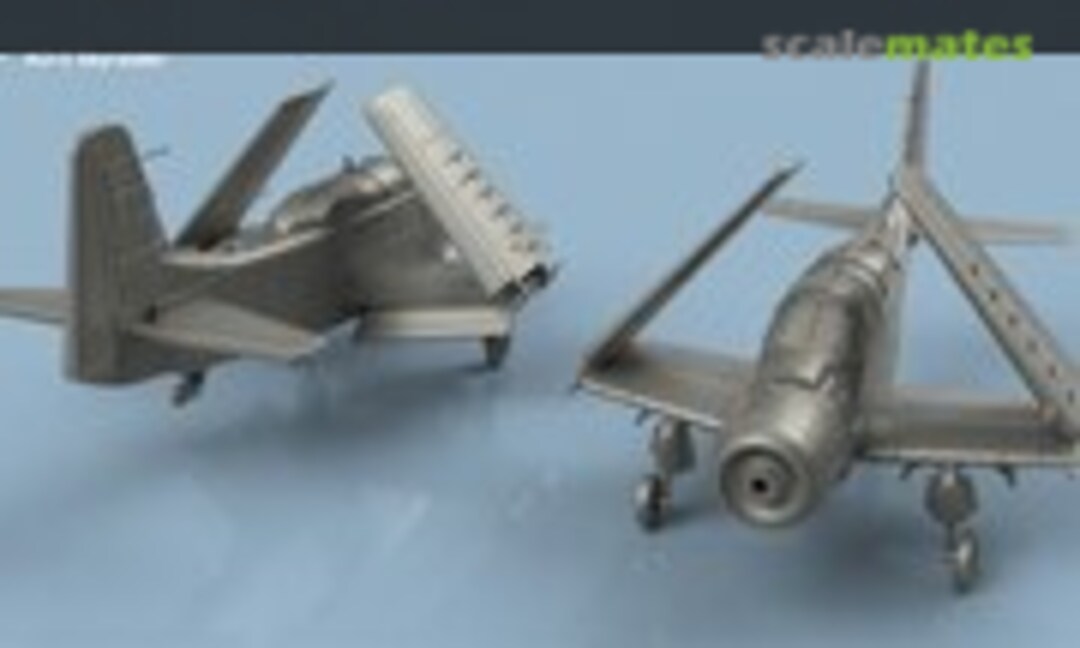 1:350 AD-5 Skyraider folded wings (5 planes) (L'Arsenal 3D350181)
