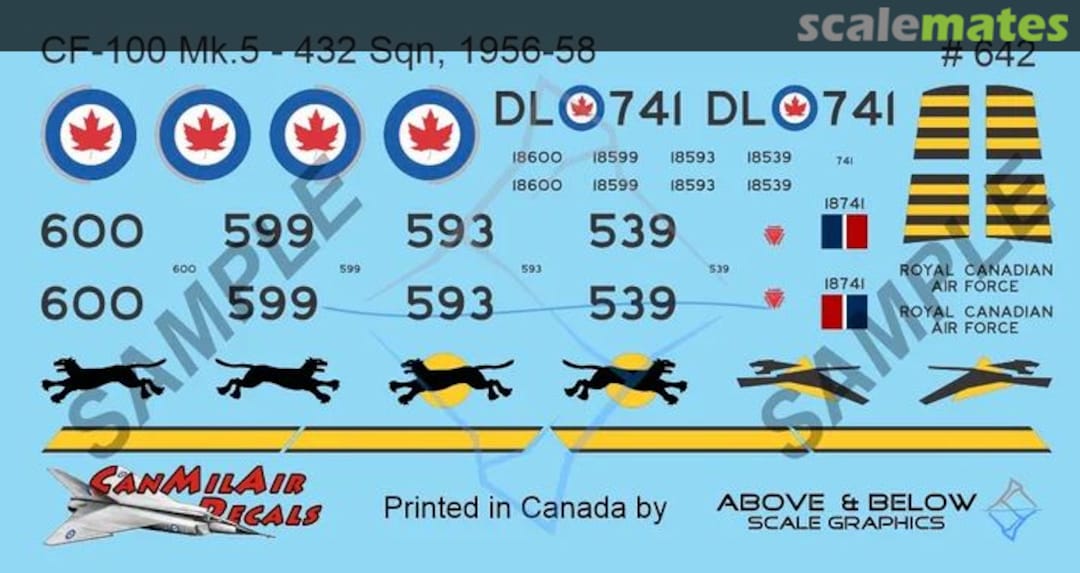 Boxart Avro CF-100 Canuck Mk. 5 - 432 Sqn (1956-1959) 642 Above & Below Graphics Boxart Avro CF-100 Canuck Mk. 5 - 432 Sqn (1956-1959) 642 Above & Below Graphics
