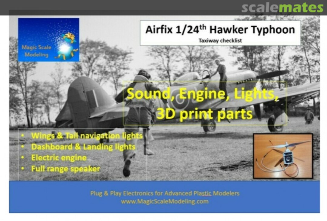 Boxart Hawker Typhoon - Lighting, Engines and Sound MSM-025 Magic Scale Modeling Boxart Hawker Typhoon - Lighting, Engines and Sound MSM-025 Magic Scale Modeling