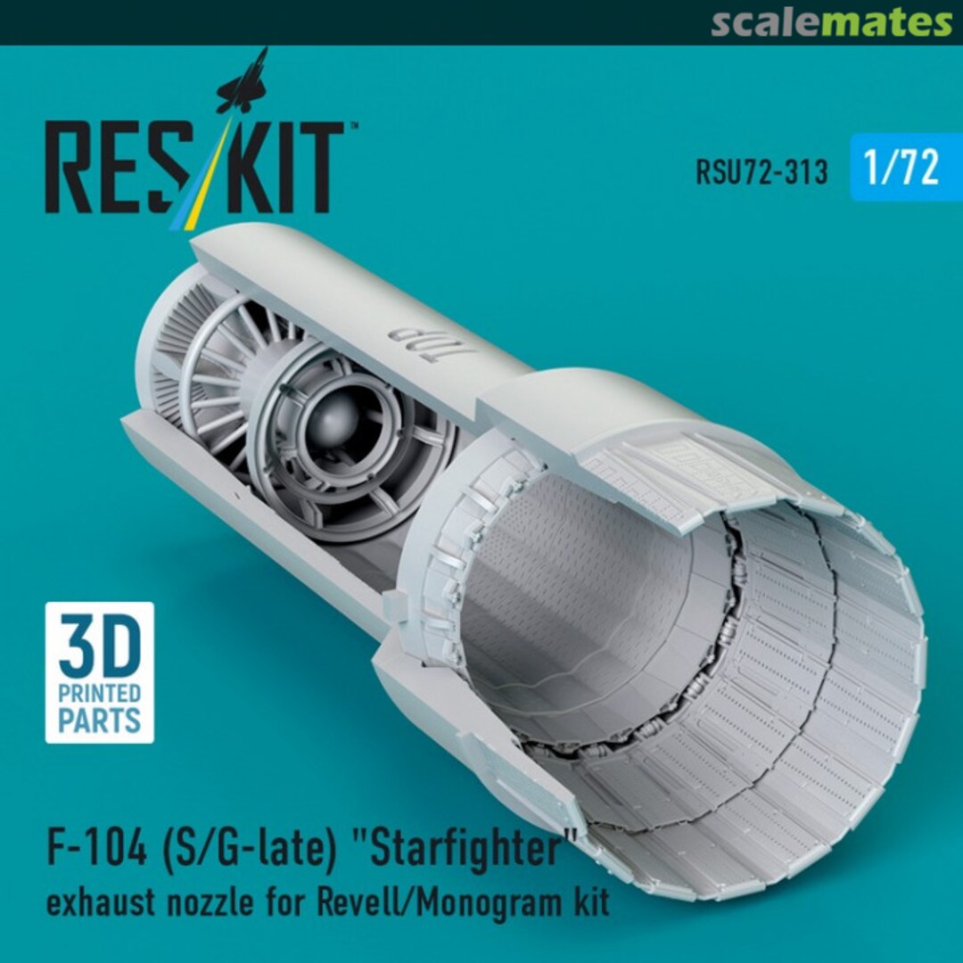 Boxart F-104 (S/G-late) Starfighter exhaust nozzle (3D Printed) RSU72-0313 ResKit Boxart F-104 (S/G-late) Starfighter exhaust nozzle (3D Printed) RSU72-0313 ResKit
