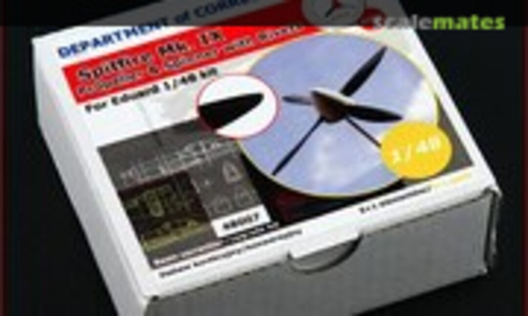 1:48 Spitfire Mk.IX propeller & spinner with rivets (Department of Correction 48007) 48007