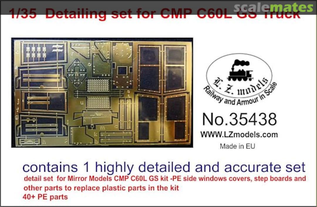 Boxart Detailing set for CMP Chevy C60L GS Truck 35438 L.Z. Models