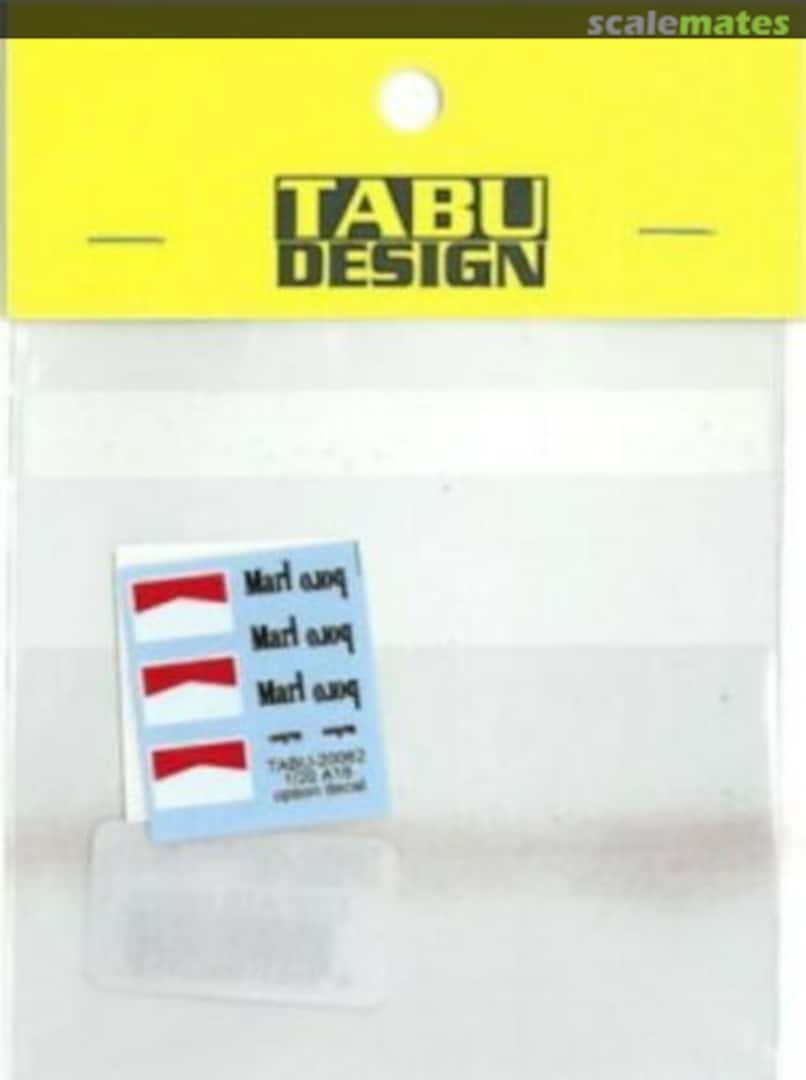 Boxart Arrows A18 Option Decal TABU20062 Tabu Design