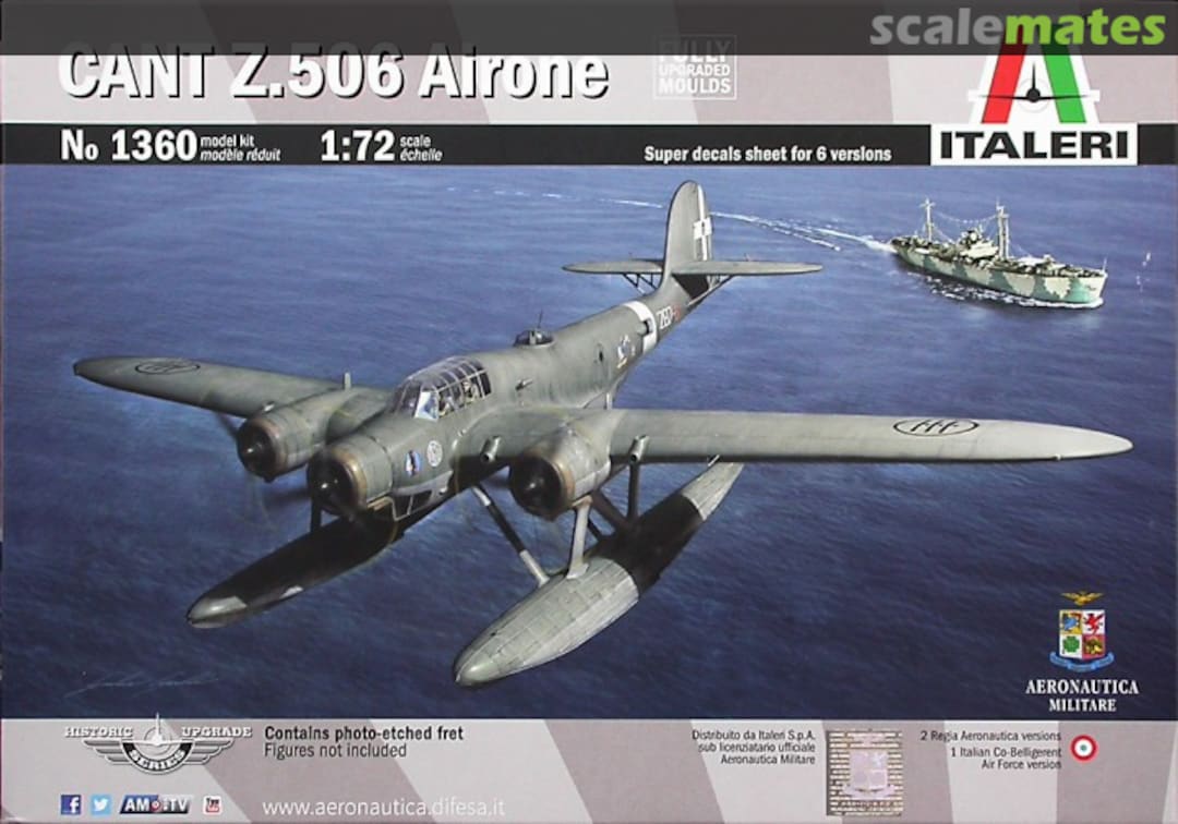 Boxart CANT Z.506 Airone 1360 Italeri