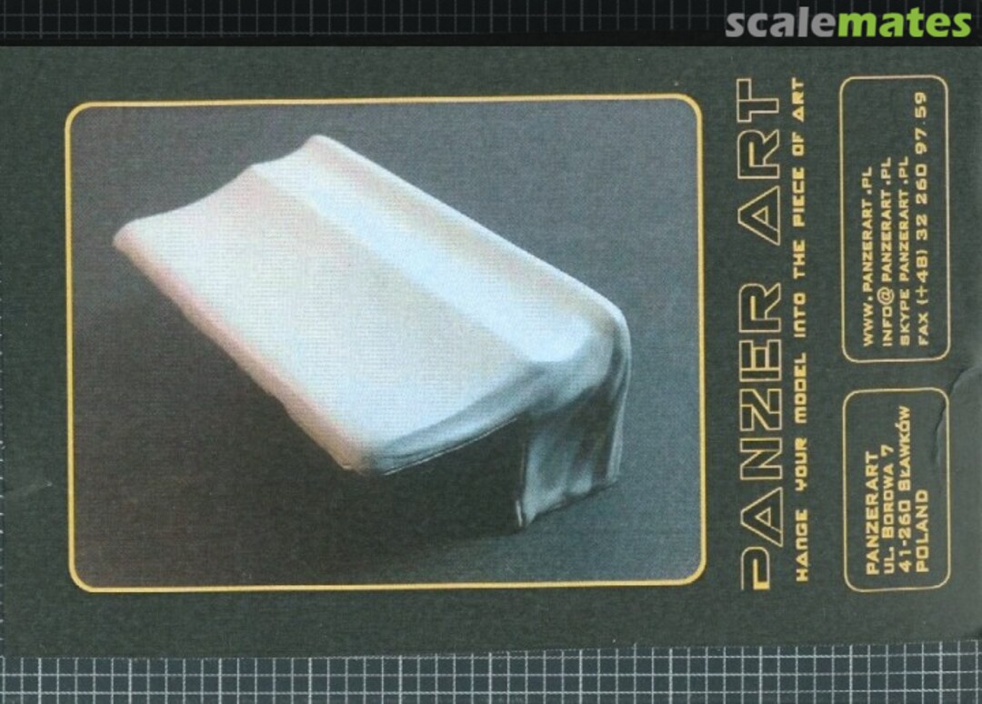 Boxart Einheitsdiesel cab canvas cover RE35-409 Panzer Art Boxart Einheitsdiesel cab canvas cover RE35-409 Panzer Art