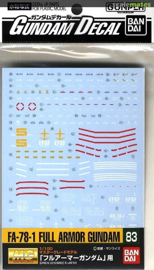 Boxart FA-78-1 Full Armor Gundam 2107045 Bandai