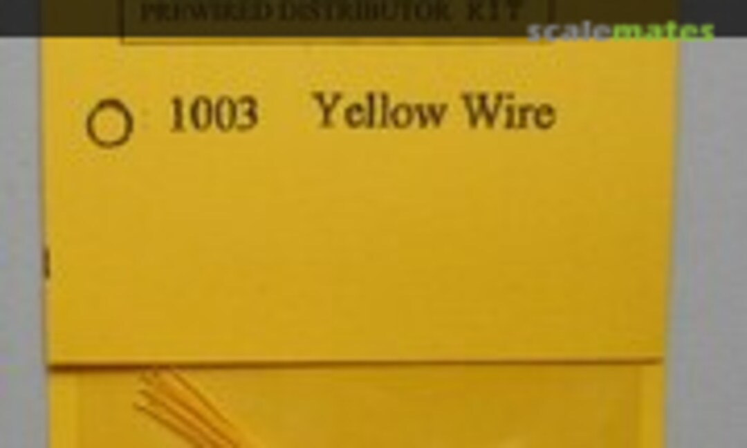 1:25 Yellow Prewired Distributors w/Aluminum Coil &amp; Spark Plug Boot Material (Parts By Parks 1003)