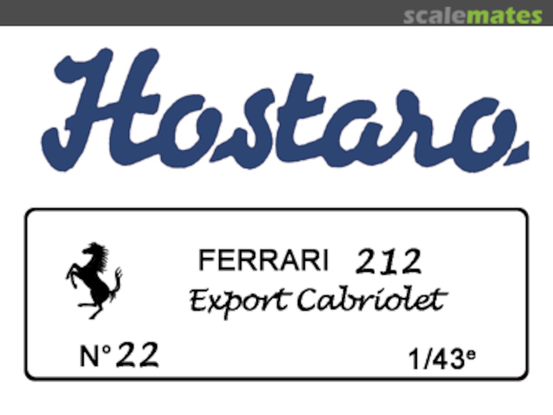 Boxart Ferrari 212 Export 22 Hostaro Boxart Ferrari 212 Export 22 Hostaro