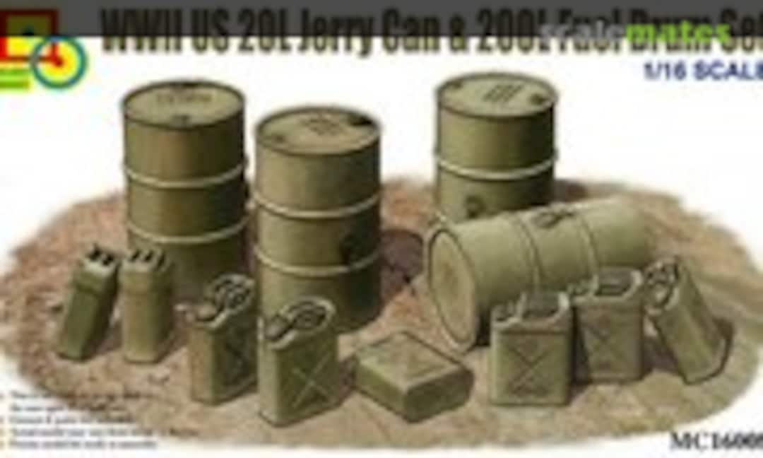 1:16 WWII US 20L Jerry Can & 200L Fuel Drum Set (Classy Hobby MC16008) MC16008