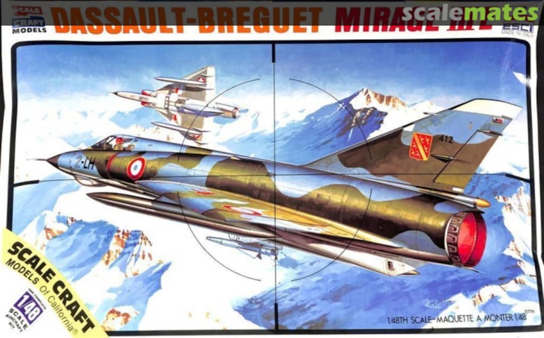 Boxart Dassault-BREGUET Mirage III E 4030 ESCI/Scale Craft Boxart Dassault-BREGUET Mirage III E 4030 ESCI/Scale Craft