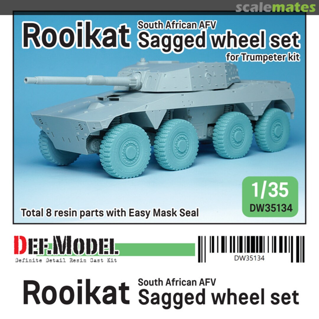 Boxart AFV Rooikat Sagged Wheel Set DW35134 Def.Model Boxart AFV Rooikat Sagged Wheel Set DW35134 Def.Model