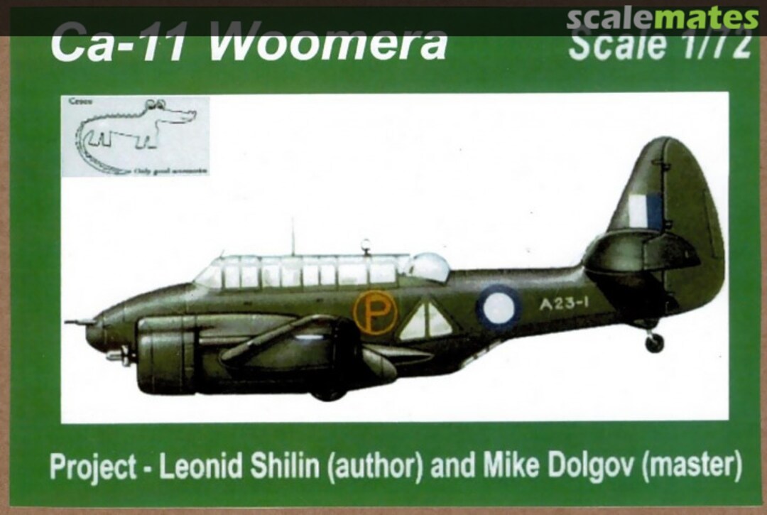 Boxart Commonwealth CAC CA-11 Woomera CMD-SKY7201 Croco Models Boxart Commonwealth CAC CA-11 Woomera CMD-SKY7201 Croco Models