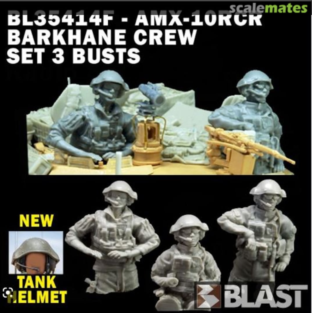 Boxart AMX-10RCR Barkhane crew set 3 busts BL35414F Blast Models
