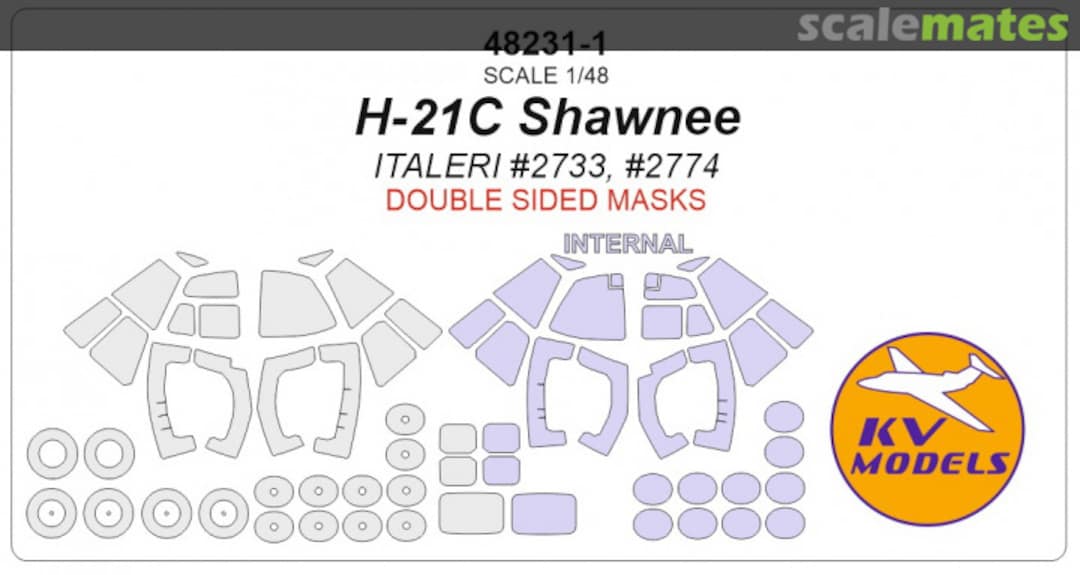 Boxart H-21C Shawnee (double-sided masks) 48231-1 KV Models Boxart H-21C Shawnee (double-sided masks) 48231-1 KV Models