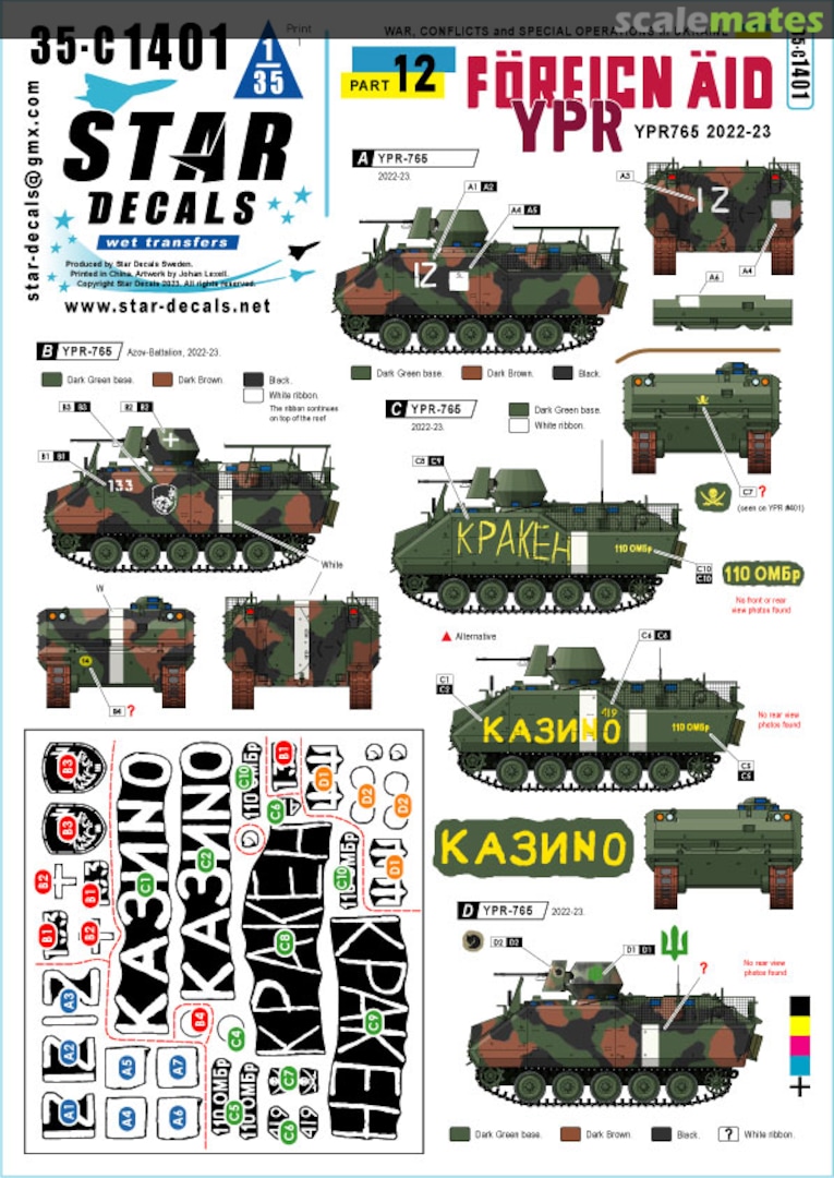 Boxart War, conflicts and special operations in Ukraine Part 12 35-C1401 Star Decals Boxart War, conflicts and special operations in Ukraine Part 12 35-C1401 Star Decals