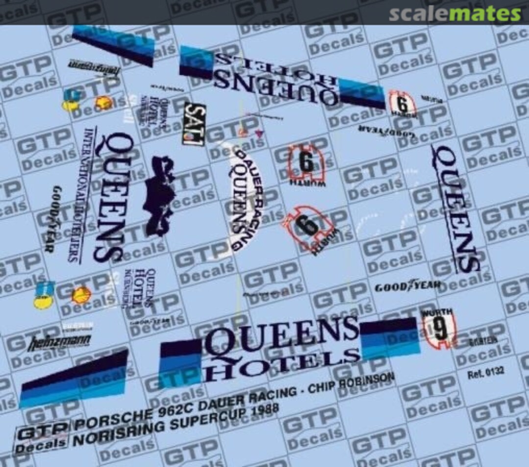 Boxart Porsche 962C Dauer Racing - Chip Robinson - Supercup Norisring 1988 0132.24 GTP Decals Boxart Porsche 962C Dauer Racing - Chip Robinson - Supercup Norisring 1988 0132.24 GTP Decals