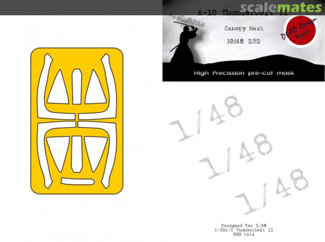 Boxart A-10A/C Thunderbolt II masks NM48232 DEAD Design Models Boxart A-10A/C Thunderbolt II masks NM48232 DEAD Design Models