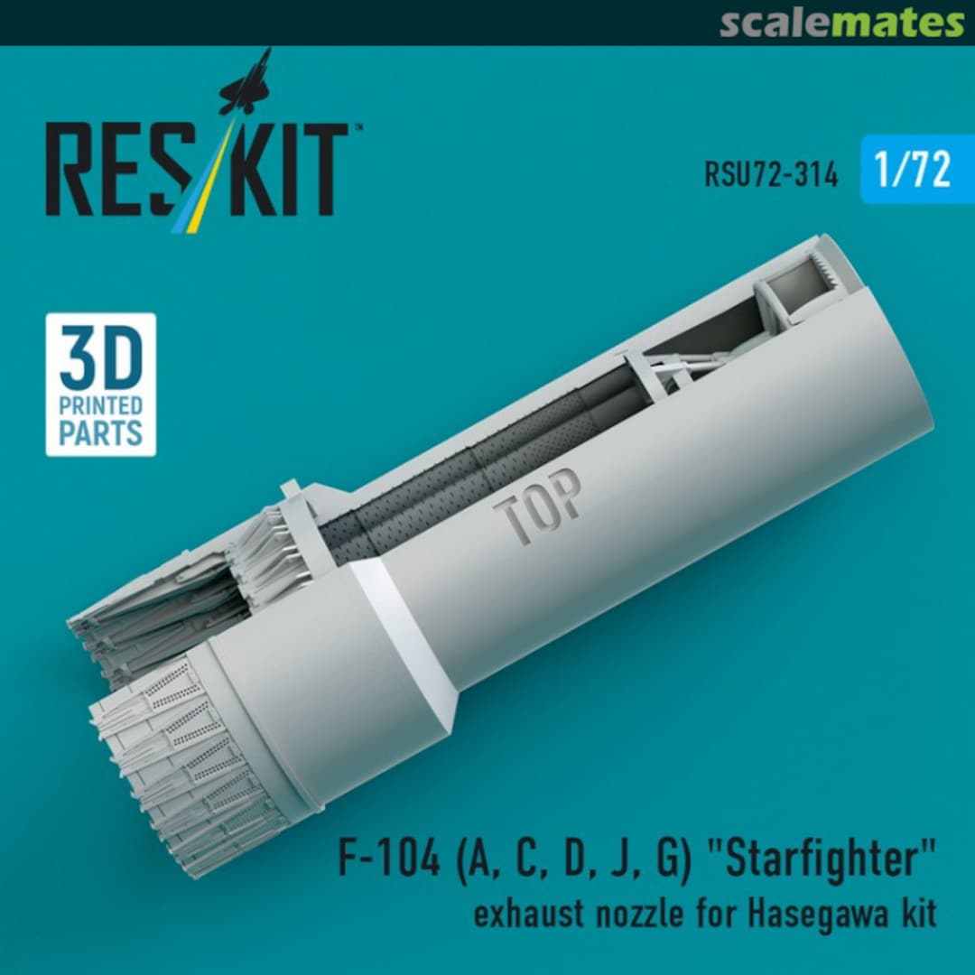 Boxart F-104 (A, C, D, J, G) Starfighter exhaust nozzle (3D Printed) RSU72-0314 ResKit Boxart F-104 (A, C, D, J, G) Starfighter exhaust nozzle (3D Printed) RSU72-0314 ResKit