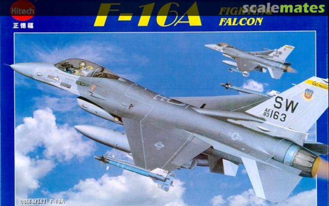 Boxart F-16A Fighting Falcon 08M-M343 Kitech Boxart F-16A Fighting Falcon 08M-M343 Kitech