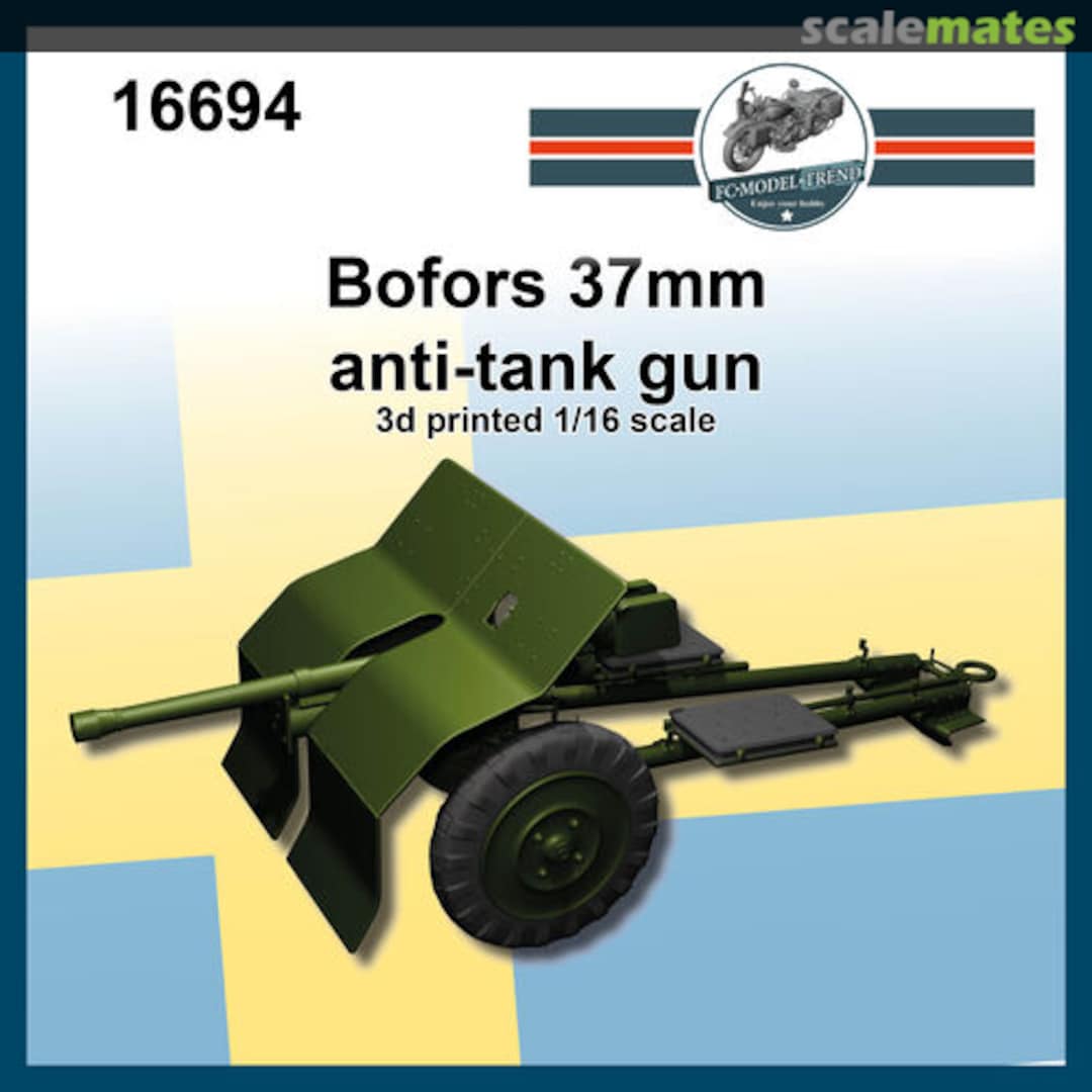 Boxart Bofors 37 mm Anti Tank Gun (3D-Printed) 16694 FC Model Trend