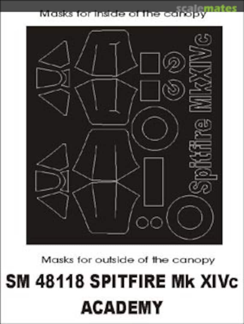 Boxart Spitfire Mk.XIVc SM48118 Montex Boxart Spitfire Mk.XIVc SM48118 Montex