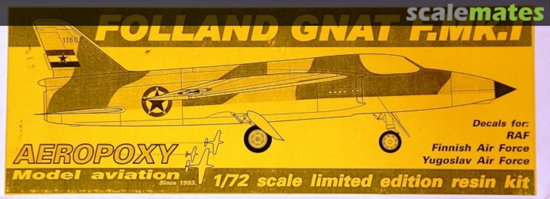 Boxart Folland Gnat F.Mk I Aeropoxy Boxart Folland Gnat F.Mk I Aeropoxy