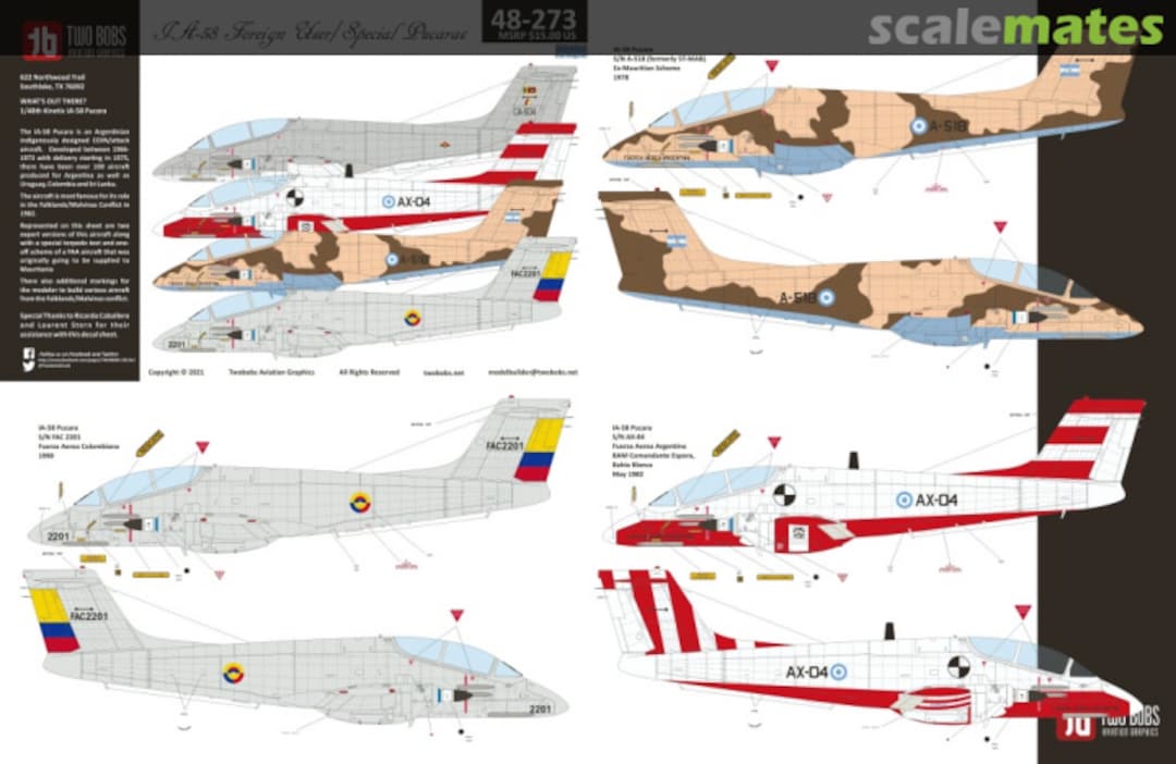 Boxart Foreign User / Special Pucaras 48-273 TwoBobs Aviation Graphics