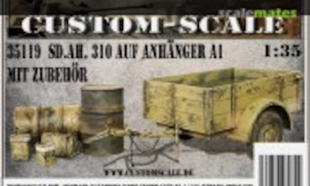 1:35 Sd.Ah.310 auf Anhänger A1 mit Zubehör (Custom-Scale 35119) 35119