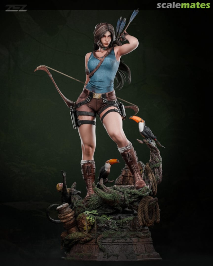 Boxart Lara croft Archer STL Miniatures Boxart Lara croft Archer STL Miniatures