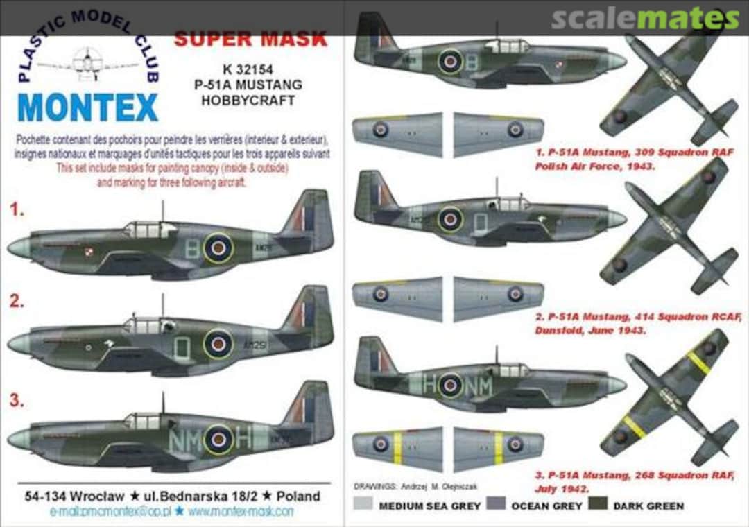 Boxart P-51A Mustang K32154 Montex Boxart P-51A Mustang K32154 Montex