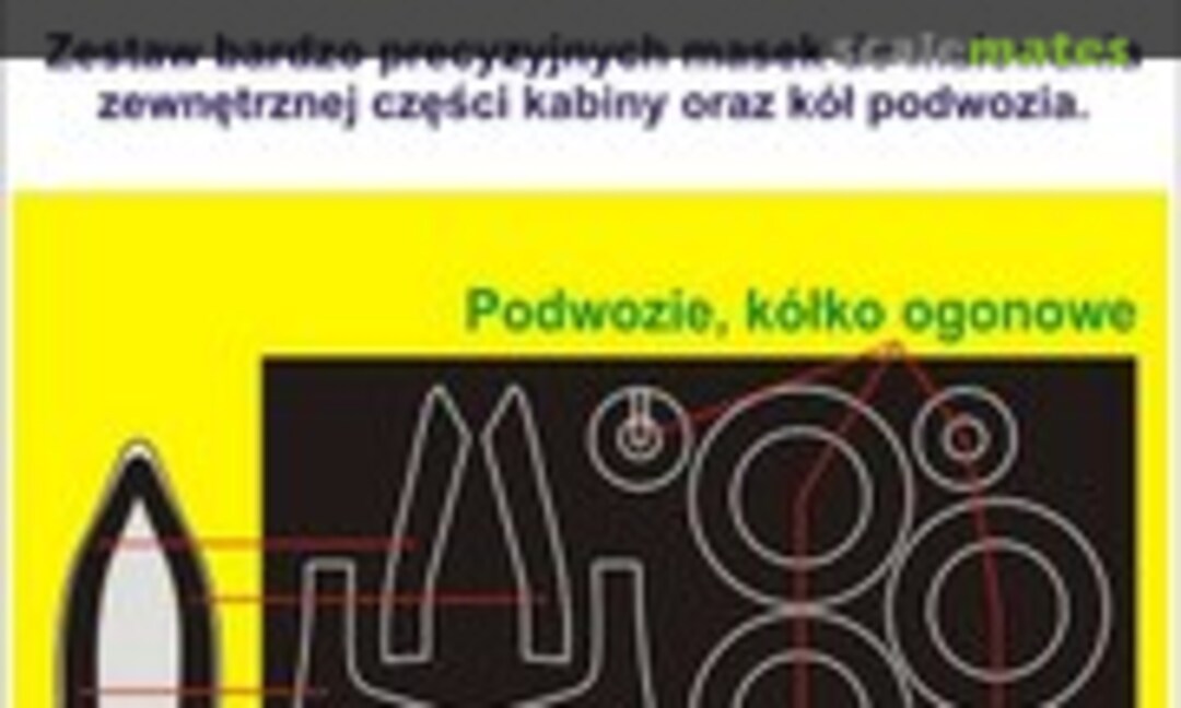 1:48 P-47D Thunderbolt - canopy and wheel masks (Pmask PK48063) PK48063