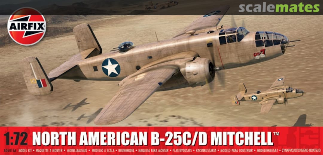 Boxart North American B-25C/D Mitchell A06015A Airfix