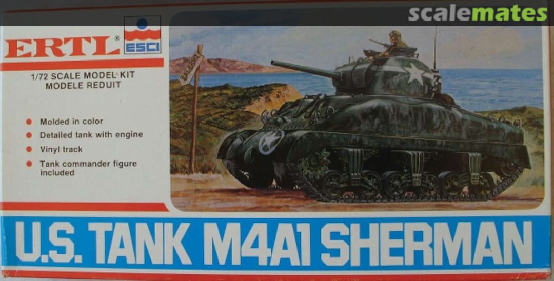 Boxart M4A1 Sherman 8302 ERTL Boxart M4A1 Sherman 8302 ERTL