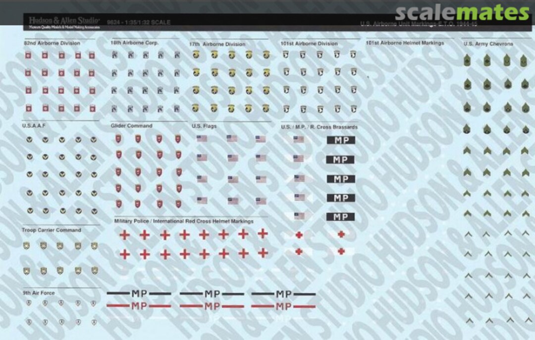 Boxart WW2 US Airborne ETO 9624 Hudson & Allen Studio Boxart WW2 US Airborne ETO 9624 Hudson & Allen Studio