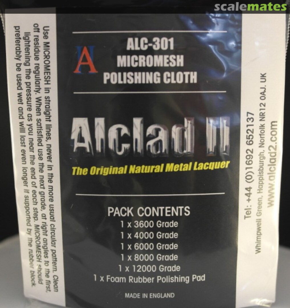 Boxart Micromesh polishing cloth ALC-301 Alclad II Boxart Micromesh polishing cloth ALC-301 Alclad II